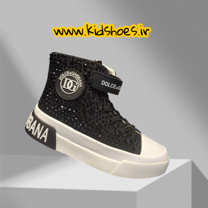 کتونی نیم ساق وارداتی از برند معروف D&G مدل نگینی